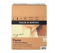 Daler-Rowney Ingres Pastel Paper Pad Acid-Free 160gsm 9x12in 24 Sheets White