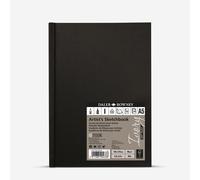 Daler-Rowney Ivory Sketchbook, Soft Touch Harbound, 90gsm, A5 Portrait, Natural White, 78 Sheets, Ideal for Professionals