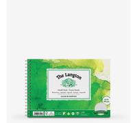 Daler-Rowney The Langton Cold-Pressed Watercolour 300gsm 10 x 7in Natural White Paper in a Spiral Pad, Acid-free, 12 Sheets, Ideal for Professional Artists