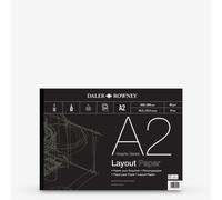Daler-Rowney : Layout Pad : 45gsm : 80 sheets : A2