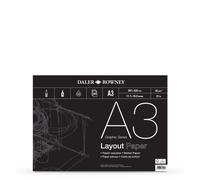 Daler-Rowney : Layout Pad : 45gsm : 80 sheets : A3
