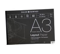 Daler Rowney Layout Paper Pad A3 45sgm lay out paper 80 sheets