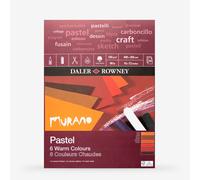Daler-Rowney : Murano : Pastel Pad : 12x16in (Apx.30x41cm) : Warm Colours