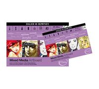 Daler-Rowney Optima Mixed Media A3 Artboard Pad, 10 Sheets, Acid-Free, Ideal for Artists & Students