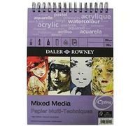 Daler Rowney Optima Mixed Media Painting Pad - Acrylics Watercolours Pastel A2