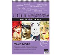 Daler Rowney Optima Mixed Media Spiral Sketchbook A3 250gsm