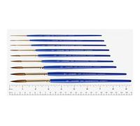 Daler-Rowney Sapphire Watercolour Brush, Sable & Synthetic Blend, Short Handle, Round, 0