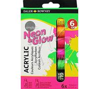 Daler-Rowney Simply 12ml Acrylic Paint Set, 6 Assorted Colours, Ideal for Entry-Level Artists & Hobbyists