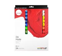 Daler-Rowney Simply 24 x 12ml Oil Paint Set, 24 Assorted Colours, Ideal for Entry-Level Artists & Hobbyists