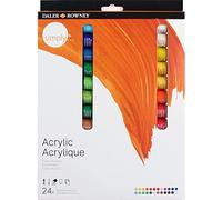 Daler Rowney Simply Acrylic Paint Set 24 x 12ml Assorted Colours
