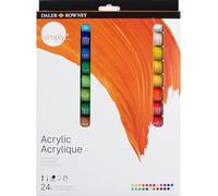Daler Rowney Simply Acrylic Paint Set - 24 x 12ml Tubes