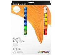 Daler Rowney Simply Acrylic Paint Set 24 x 12ml Tubes Various Colours Set