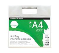 Daler-Rowney Simply Artbag A4, Storage, Heavyweight, Plastic, Protect Artwork, for Entry-Level Artists & Hobbyists