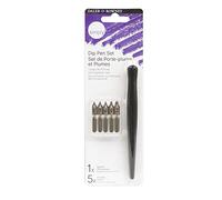 Daler-Rowney Simply Calligraphy Dip Pen Set, 1 Pen, 5 Nibs, Lettering Accessories, Ideal for Entry-Level Artists & Hobbyists