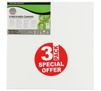 Daler Rowney Simply Canvas Pack of 3 - 40 x 40cm / 16 x 16"