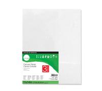 Daler-Rowney Simply Canvas Panel, 11x14 inches, 3 Pack - Artist Canvas for Oil, Acrylic, Pouring & Mixed Media - 100% Cotton, Triple Primed,White
