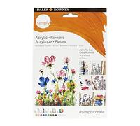 Daler-Rowney Simply Flowers Activity Set, Acrylic Paint, DIY, Make Your Own Art, Ideal as Gifts for Entry-Level Artists & Hobbyists