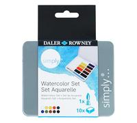Simply Watercolour, Metal, Assorted, 10 Set