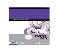 Daler-Rowney Simply Medium Grain 150gsm A3 Pastel Paper Pad, Glued 1 Side, 16 White Sheets, Ideal for Entry-Level Artists & Hobbyists