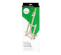 Daler-Rowney Simply Mini Wooden Table Easel in CDU Mini Canvases | Indoor & Outdoor Use, For Entry-Level Artists & Hobbyists