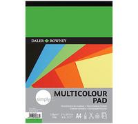 Daler Rowney Simply Multicolour Coloured Paper Pad - 7 Colours - A4