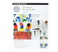 Daler-Rowney Simply Pouring Painting Creative Set, DIY, Fun Activity, Make Your Own Art, Ideal as Gifts for Entry-Level Artists & Hobbyists