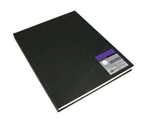Daler-Rowney Simply Sketchbook, Medium Grain, 100 gsm, 65lb, Hardback, A3 - approx. 11.7 x 16.5in - 29.7 x 42 cm, Extra White, 110 Sheets