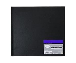 Daler-Rowney Simply Sketchbook, Medium Grain, 100 gsm, 65lb, Hardback, A4 - approx. 8.3 x 11.7in - 21 x 29.7 cm, Extra White, 110 Sheets