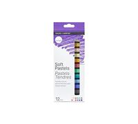 Daler-Rowney Simply Soft Pastels – 12 Assorted Colours Set – Drawing Art Supplies