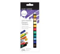 DALER-ROWNEY Simply Soft Pastels 24 x Assorted Colours Set, Drawing Art Supplies, Ideal for Entry-Level Artists & Hobbyists
