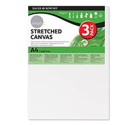 Daler-Rowney Simply Standard Canvas, Medium Grain, 250 gsm, Standard, 8.3 x 11.7in - 21 x 29.7 cm, 3 Pack