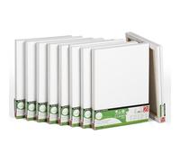 Daler-Rowney Simply… Stretched Canvas, Super Bulk Pack 100% Cotton, Pre-Primed, 18 Pack, 12x15 inch, White