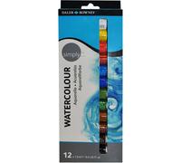 Daler Rowney Simply Watercolour Paint 12ml 12pk
