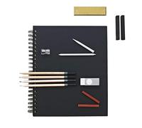 Daler Rowney Simply Wirebound Sketchbook, Sketching Pencil and Blocks Set 8.5 x 11 inches