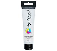 daler rowney single acrylic paint tube - 150ML, TITANIUM WHITE