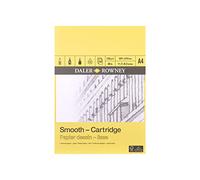 Daler-Rowney : Smooth Cartridge Pad : 130gsm : 30 Sheets : Acid Free : A4