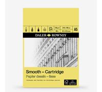 Daler-Rowney : Smooth Cartridge Pad : 130gsm : 30 Sheets : Acid Free : A5