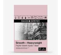 Daler-Rowney : Smooth : Heavyweight Cartridge Pad : 220gsm : 25 Sheets : A5