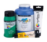 Daler Rowney : System 3 Acrylic Paint : 500ml : Fluorescent Green