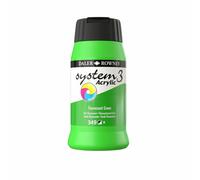 Daler Rowney System 3 Acrylic Paint Fluorescent Green (500ml) D129500349