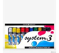 Daler Rowney : System 3 Acrylic Paint : Introduction Set : 22ml : Set of 10