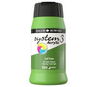 Daler Rowney System 3 Acrylic Paint Leaf Green (500ml)