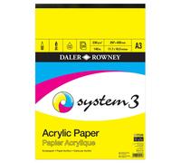 Daler Rowney System 3 Acrylic Paper Pad A3 230gsm 140lb Textured Sheets