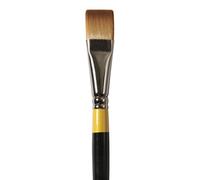 Daler Rowney System 3 Artist Acrylic Paint Brush - Short Flat (3/4 Inch)