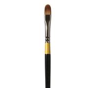 Daler Rowney System 3 Artist Acrylic Paint Brush - Short Handled Filbert (Size 10)