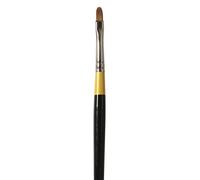 Daler Rowney System 3 Artist Acrylic Paint Brush - Short Handled Filbert (Size 2)