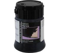 Daler-Rowney Acrylic Gesso, Plastic Pot, 8.45oz - 250 ml, Black Gesso Primer
