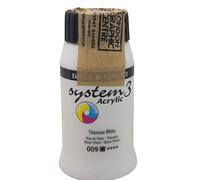 Daler Rowney System 3 Acrylic Paint Titanium White (500ml)