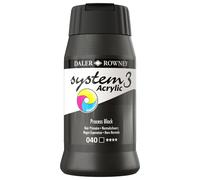 Daler Rowney System 3 Original Acrylic Paint 500ml Process Black