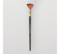 Daler-Rowney System3 Acrylic Brush, Stiff Synthetic Hair, Long Handle, Fan, 6